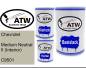 Preview: Chevrolet, Medium Neutral II (Interior), C9501: 500ml Lackdose + 500ml Klarlack + 250ml Härter - Set, von ATW Autoteile West.